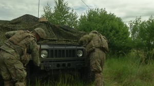 Camouflaging during Saber Strike 18