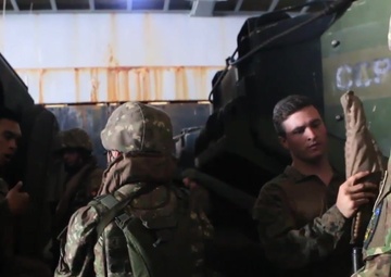 26th MEU Marines and 307th Naval Infantry Battalion conduct an amphibious assault during BALTOPS