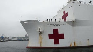 USNS Mercy Arrives in Yokosuka, Japan (B-Roll1)