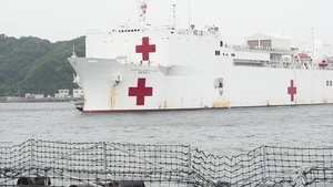 USNS Mercy Arrives in Yokosuka, Japan (B-roll2)