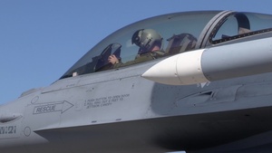 Saber Strike 2018: Colorado F-16 Fighting Falcons Pushoff in Estonia