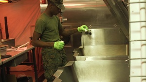 Food Service Marines from across the Reserve Force support Integrated Training Exercise 4-18