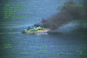 Coast Guard Crews Respond to Boat Fire North of Protection Island, Wash.