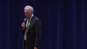 Secretary of the Navy Richard V. Spencer tours Naval Undersea Warfare Center Division Newport