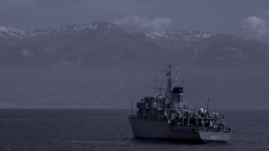 Night Watch on a NATO Ship (B-roll)