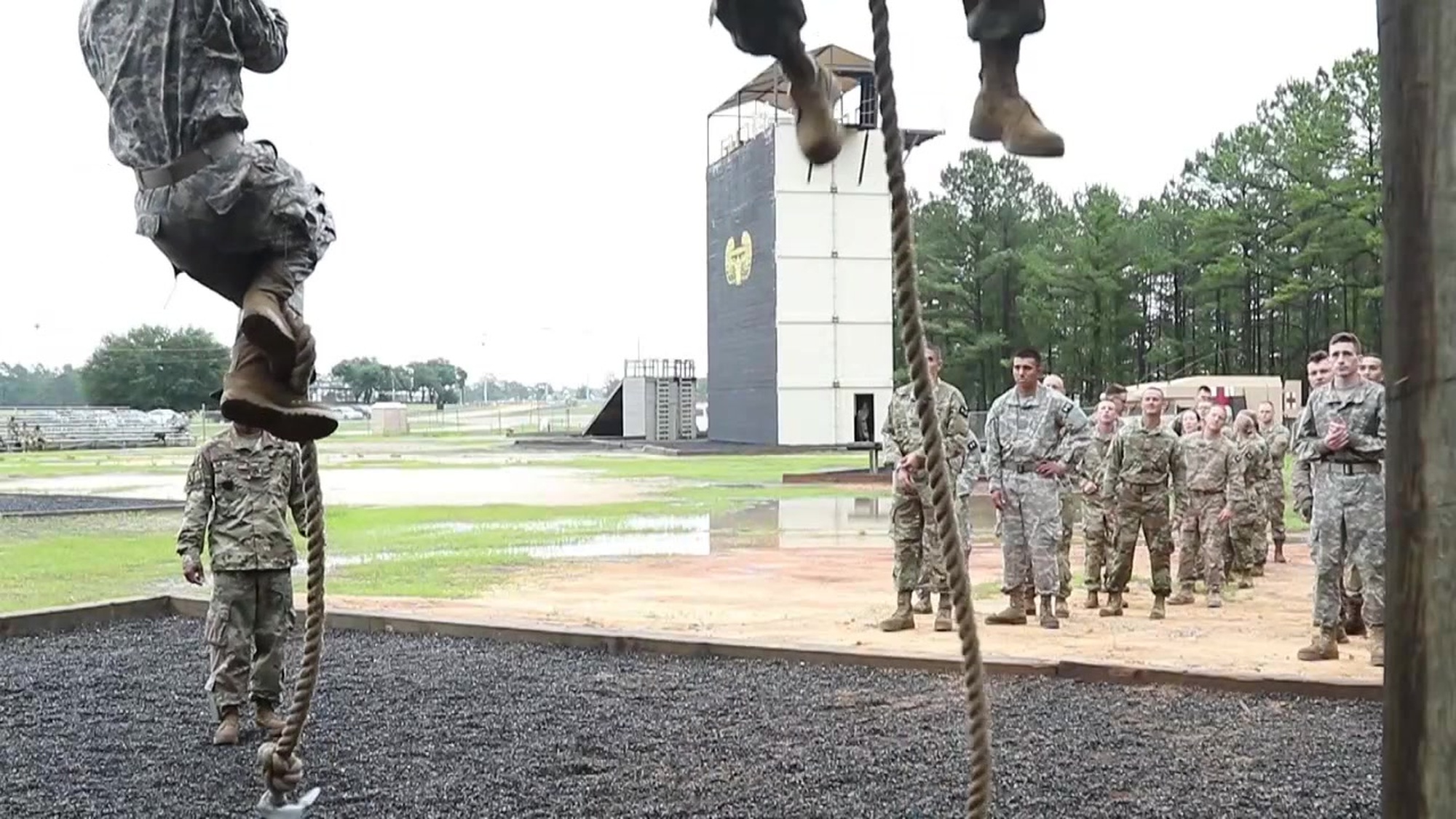 More than 35 competitors competed in the Obstacle Course event today AFTER completing a 12-mile ruck march at the 2018 U.S. Army Reserve Command&#39;s Best Warrior Competition in Fort Bragg, North Carolina June 10-15.  The Soldiers our representing seven Geographic Commands and 22 Functional Commands, and our spending the week competing in a variety of challenges including firing weapons, land navigation, the Army Physical Fitness Test, and various mystery events. These challenges will ultimately test their capabilities, combat-readiness, and lethality. (U.S. Army photo by Maj. Michelle Lunato/released)