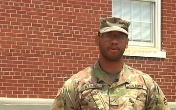 PFC Watkins wishes the Army a Happy 243rd Birthday.