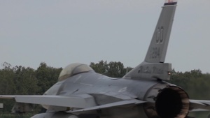 Saber Strike 2018: Colorado F-16 Fighting Falcons End of Runway and Takeoffs