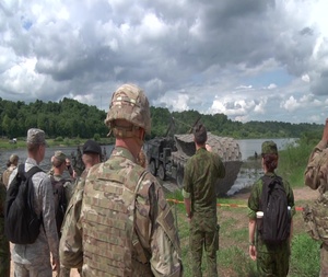 NATO Allies conduct river crossing during Saber Strike 18 (B-Roll)
