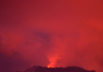 Lava flow on Hawaii Island