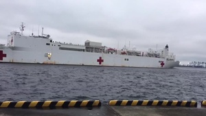 USNS Mercy Tokyo Arrival  (Timelapse)