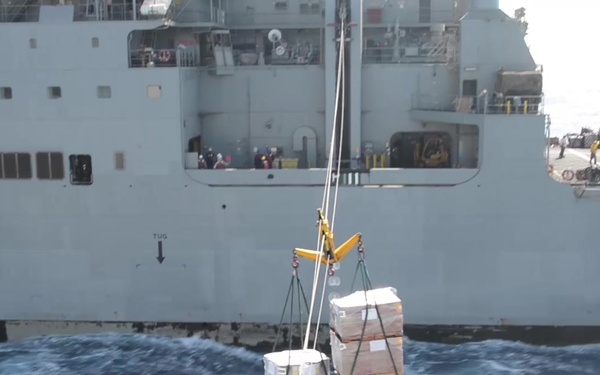 USS Iwo Jima Replenishment-At-Sea Evolutions