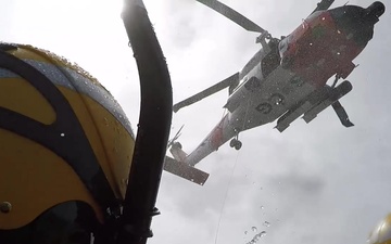 Coast Guard Air Station Kodiak aircrews conduct hoist training