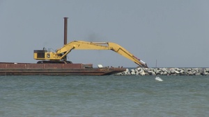 Jetties at Rhodes Point on Smith Island, Maryland