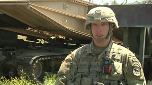 211th Engineer Company conduct training at Guernsey Wyoming