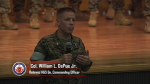 Headquarters and Support Battalion Change of Command Ceremony
