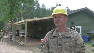 B-Roll - 155th Engineer Company Improves Local Theatre