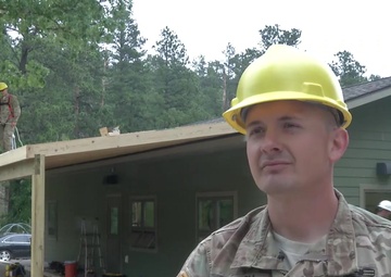B-Roll - 155th Engineer Company Improves Local Theatre