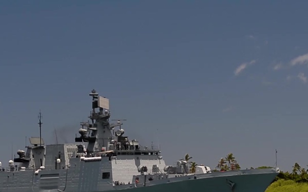 INS Sahyadri (F49) enters Pearl Harbor in preparation for RIMPAC 2018
