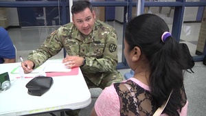 B Roll of Innovative Readiness Training at Edinburg, TX with US Army Reserve unit 7235th MSU