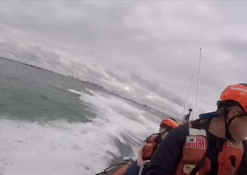 Coast Guard Cutter Spencer conducts non-compliant vessel pursuit training in Boston Harbor