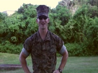 Marines shout out for their favorite Baseball team