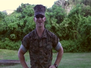 Marines shout out for their favorite Baseball team