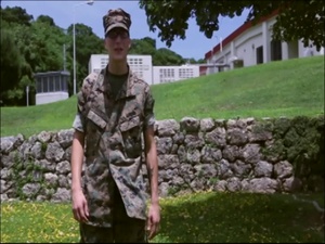 Marines shout out for their favorite Baseball team