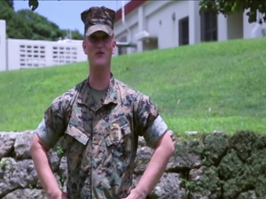 Marines shout out for their favorite Baseball team
