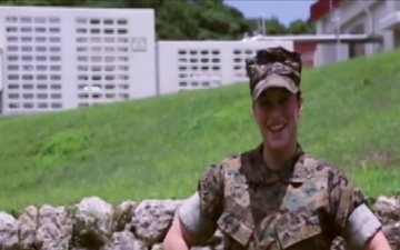 Marines shout out for their favorite Baseball team