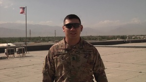 Army 1st. Sgt. Joseph Camarillo sends a 4th of July greeting