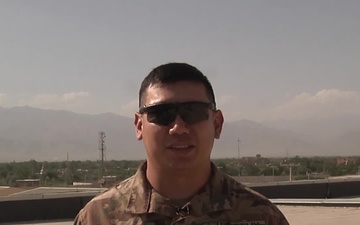 Army 1st. Sgt. Joseph Camarillo sends a 4th of July greeting