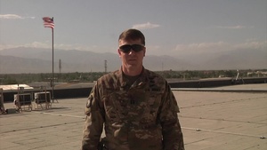 Capt. Dustin Medley sends a 4th of July greeting