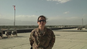 Master. Sgt. Christine Johnson sends a 4th of July greeting