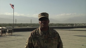 Staff Sgt. JayDarius Patrick sends a 4th of July greeting