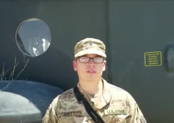 Spc. Evan Scott MLB Shout Out