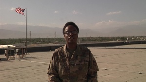 Army Staff Sgt. Deja Wilson sends a 4th of July greeting