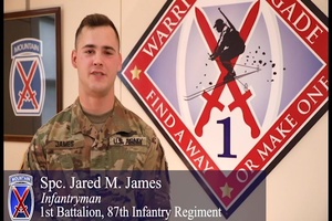 Spc. Jared M. James (ARCOM-V)