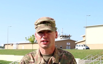 CPL Joseph Muzzy gives a 4th of July shout out