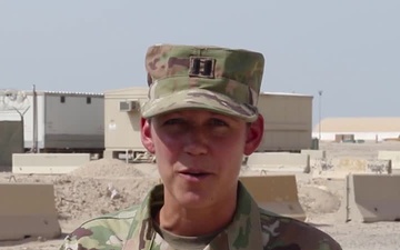 Minnesota Army National Guard Soldier gives shout out