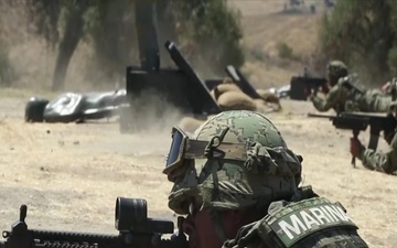 B-Roll: Mexican marines live-fire in SOCAL during RIMPAC
