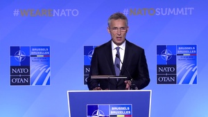 Press conference by NATO Secretary General Jens Stoltenberg ahead of the NATO Summit in Brussels