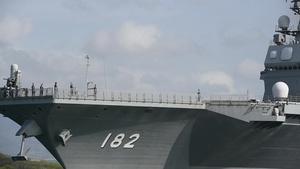 JS Ise (DDH 182) Departs Pearl Harbor During RIMPAC 2018