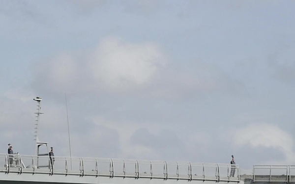 JS Ise (DDH 182) Departs Pearl Harbor During RIMPAC 2018