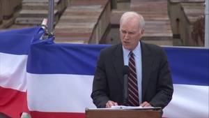 Secretary of the Navy Richard V. Spencer Speaks from USS McCain at Commander Fleet Activities Yokosuka