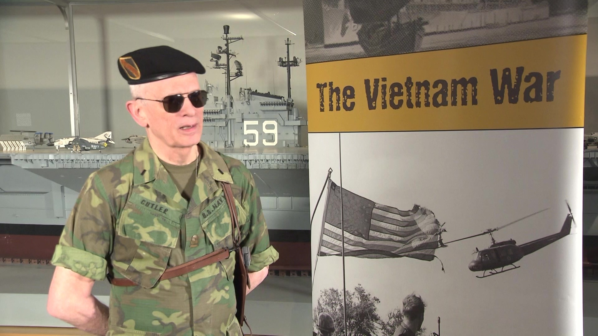 180329-N-XG464-001<br />WASHINGTON (March 29, 2018) Thomas J. Cutler, U.S. Navy retired, Gordon England Chair of Professional Naval Literature at U.S. Naval Institute, speaks about his interactive presentation on reporting to Vietnam. The presentation is meant to educate youths about the Vietnam War. (U.S. Navy video by Mass Communication Specialist 1st Class Jonathan B. Trejo/Released)