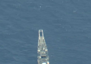 Air, Land, Sea Strikes Sink Decommissioned Ex-USS Racine during RIMPAC