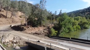132nd Multi-Role bridge co builds bridge to support fire fighting efforts