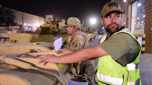 401st AFSB conducts largest ever equipment issue from APS-5 to 155th ABCT (Without Text)