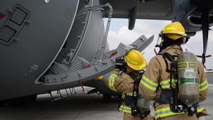 Fire fighter exercise 424th Air base Squadron Turkish Airbus A 400M